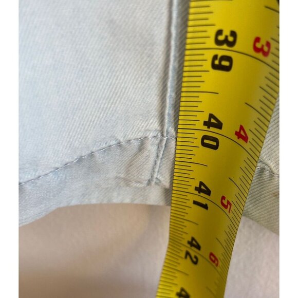 Zara Womens High Waisted Wide Leg Loose Trouser Flowy Pants Light Blue Sz M - Picture 7 of 9